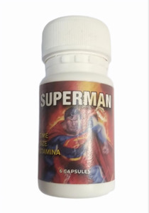 Sex Toys: Superman Male Enhancement Supplements 6 pack
