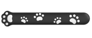 PC: PAW PRINT WRIST REST - BLACK