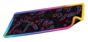 Aurora Topo Mouse Mat RGB