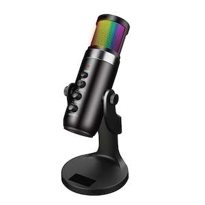 Microphones: PLAYMAX STREAMCAST RGB MICROPHONE