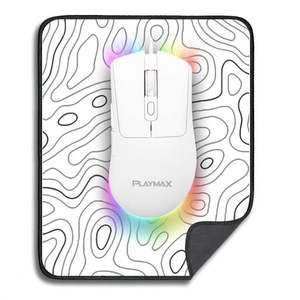 Pc: PLAYMAX WHITE RGB GAMING MOUSE AND MOUSE MAT COMBO