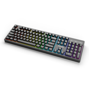 PLAYMAX BLACK RGB MEMBRANE GAMING KEYBOARD