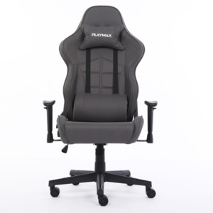 Gaming Chairs: Playmax Fabric Gaming Chair - Grey