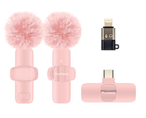 Playmax Wireless Mini Livestream Microphone Pink