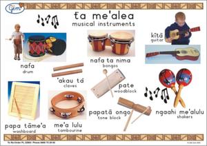 Music Poster Tongan - Play‘n’Learn – Educational Resources