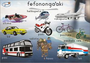 Transport Poster Tongan - Play‘n’Learn – Educational Resources