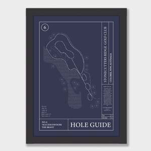 Golf Prints: No.6 - Stonecutters Ridge Golf Club Hole Guide