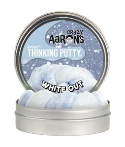 Reduce Stress: CRAZY AARON'S PUTTY - White-Out Hypercolour (10cm)
