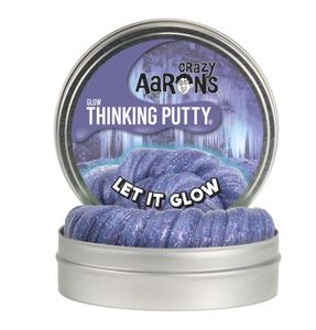 CRAZY AARON'S PUTTY - Let It Glow, purple w turquoise & magenta sparkles