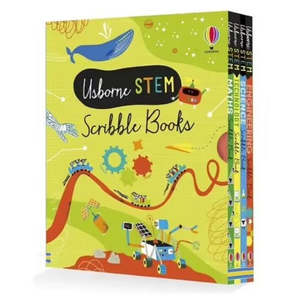 Steam Collection: Usborne- STEM Series 4 Books Collection Set - Scribble Book - Hardcover
