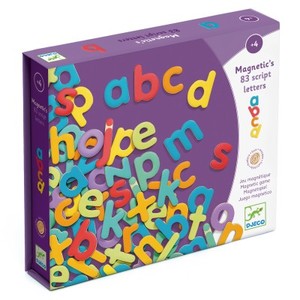 83 Magnetic Script Wooden Quality Letters (Djeco)