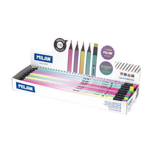 Milan Sunset HB Pencils with Eraser (1pc)
