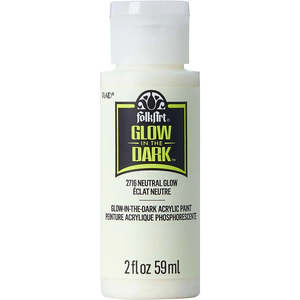 Folk Art Glow-In-The-Dark Acrylic Paint 59ml - Neutral