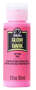 Folk Art Glow-In-The-Dark Acrylic Paint 59ml - Rose*Pink