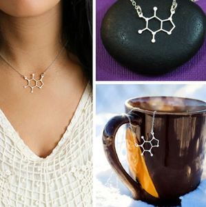 I Love Science Jewellery: Caffeine Molecule Coffee Necklace
