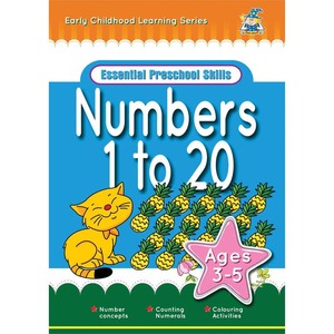 At Home Learning Aids: Greenhill Activity Book 3-5yr Numbers 1 To 20