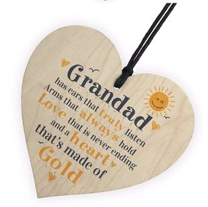 Wooden Gift Tab: Grandad Gift Wooden Plaque