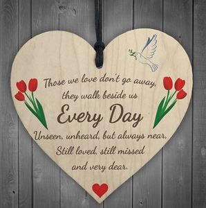 We Love Don't Go Away Wooden Gift Plaque