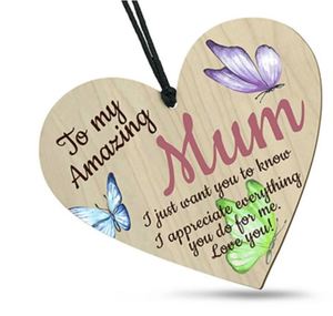Wooden Gift Tab: Amazing Mum Wooden Gift Plaque