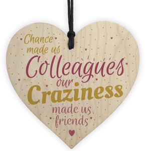 Wooden Gift Tab: Colleagues Wooden Gift Plaque