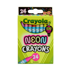 Crayola Neon Crayons 24Pk
