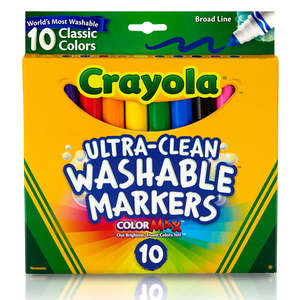 Marker Pens: Crayola Markers Classic Broadline 10Pk