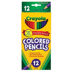 Crayola Color Pencils Full Size 12Pk