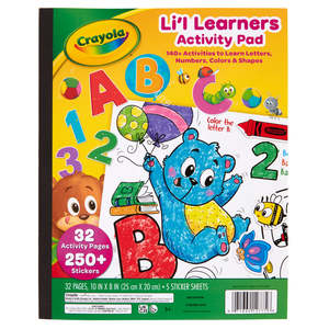 Crayola Li'l Learners Activity Pad 32 Pages