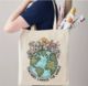 Teachers Change The World Pattern Canvas Bag