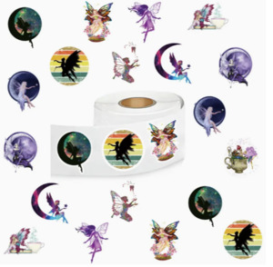 Fairies: 500pcs Cute Fairy Stickers on Decal Roll-Scrapbooking, Diary, Journal etc