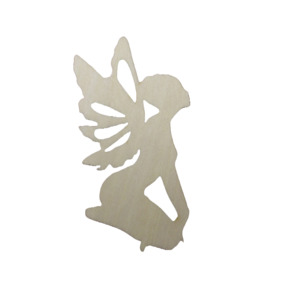 Fairies: Fairy Wooden Seated to Decorate (10pcs)