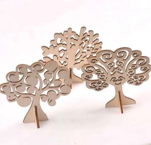 Fairies: Trees Self Standing Natural Wood (3 pcs, variety)