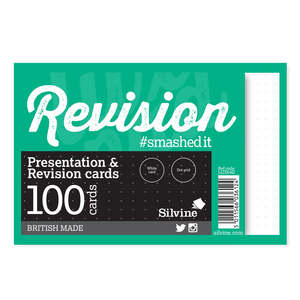 System And Revision Cards: Luxpad Recycled Revision and Presentation Cards Dot Grid 6x4 100 Cards White