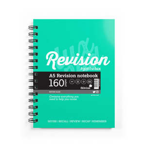 System And Revision Cards: Luxpad Revision Notebook A5 160 Pages Wiro Bound