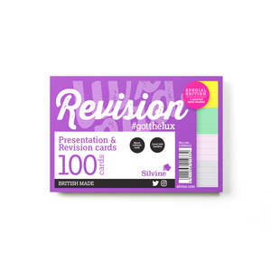 System And Revision Cards: Luxpad Revision Presentation and Revision Cards 6x4 Ruled Fashion Colours