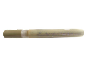 Individual Acrylic Pens: Acrylic Paint TAN Pen - Normal tip use on rocks, fabric etc..