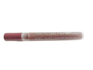 Individual Acrylic Pens: Acrylic Paint CHESTNUT BROWN Pen - Normal tip use on rocks, fabric etc..