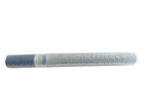 Individual Acrylic Pens: Acrylic Paint DARK GREY Pen - Normal tip use on rocks, fabric etc..