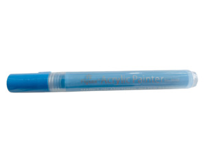 Acrylic Paint LIGHT BLUE Pen - Normal tip use on rocks, fabric etc..