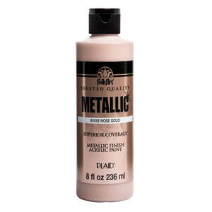 Folk Art Metallic Acrylic Paint 236ml - Rose Gold