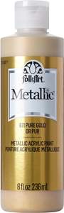 Folk Art Metallic Acrylic Paint 236ml - Pure Gold