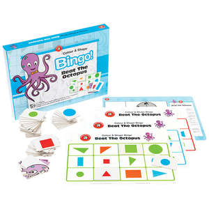 Learning Can Be Fun Bingo: LCBF Bingo Colour & Shape Beat The Octopus