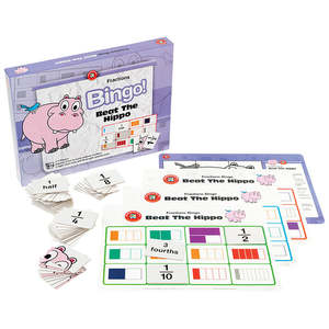 Learning Can Be Fun Bingo: LCBF Bingo Fraction Beat The Hippo