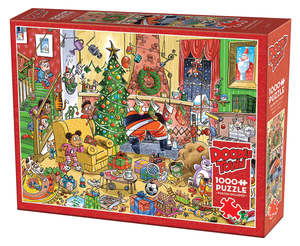 Christmas Collection: Doodle Town: Catching Santa, 1000pcs, Compact Jigsaw