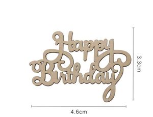 Wooden Items Paint Craft: Word "Happy Birthday" Wooden Small (1pcs)