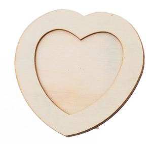 Heart Shape Wooden Photo Frame (1pc)