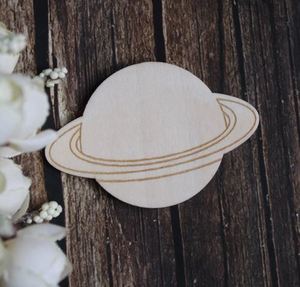 Wooden Items Paint Craft: Wooden Planet (1pc)