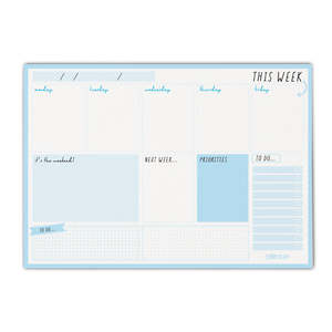 Pukka Carpe Diem Weekly Planner Pad Sky Blue