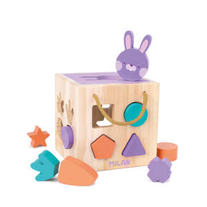 Games Puzzles: Milan Wooden Educational Toy Rabbit Cube