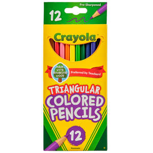 Crayola Triangular Colored Pencils 12Pk